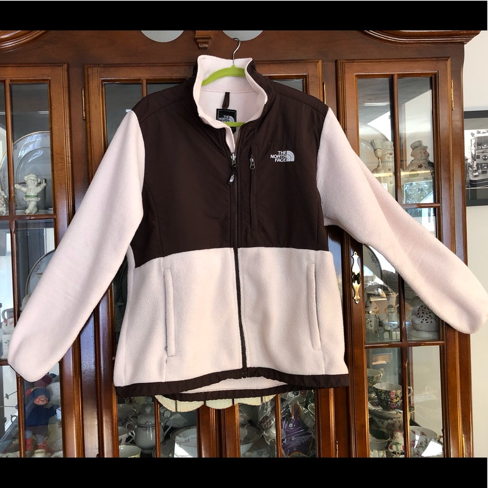 Women North Face Denali size XL pink/brown